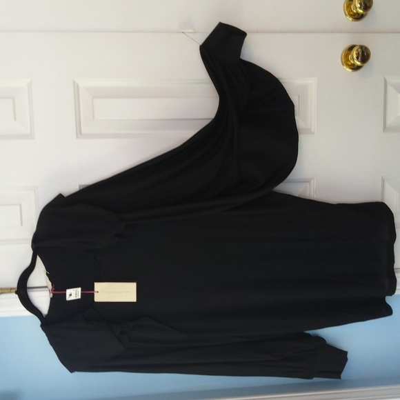 STELLA MCCARTNEY💥New💥🥳HOST PICK🥳Black Flutter Sleeve Dress - Picture 4 of 12